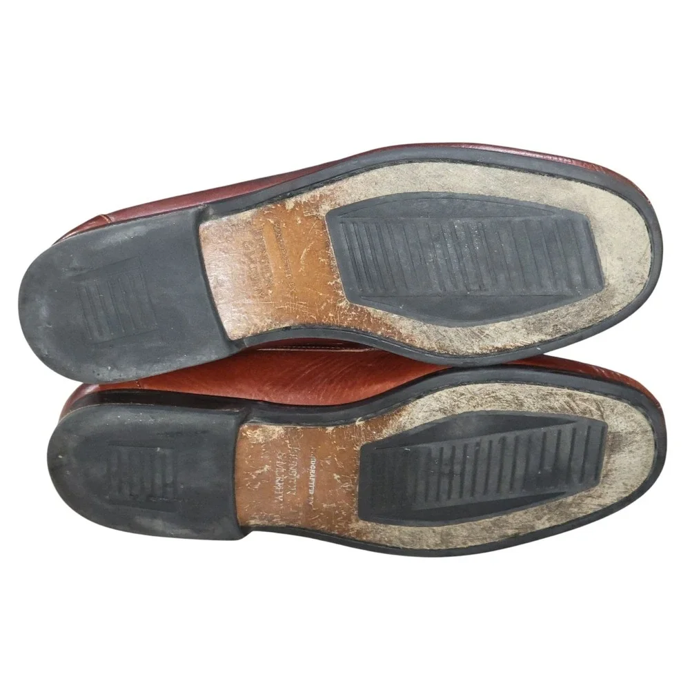 Johnston & Murphy Handcrafted Tassel Loafers Men's Shoes Leather 10.5 M Italy‎